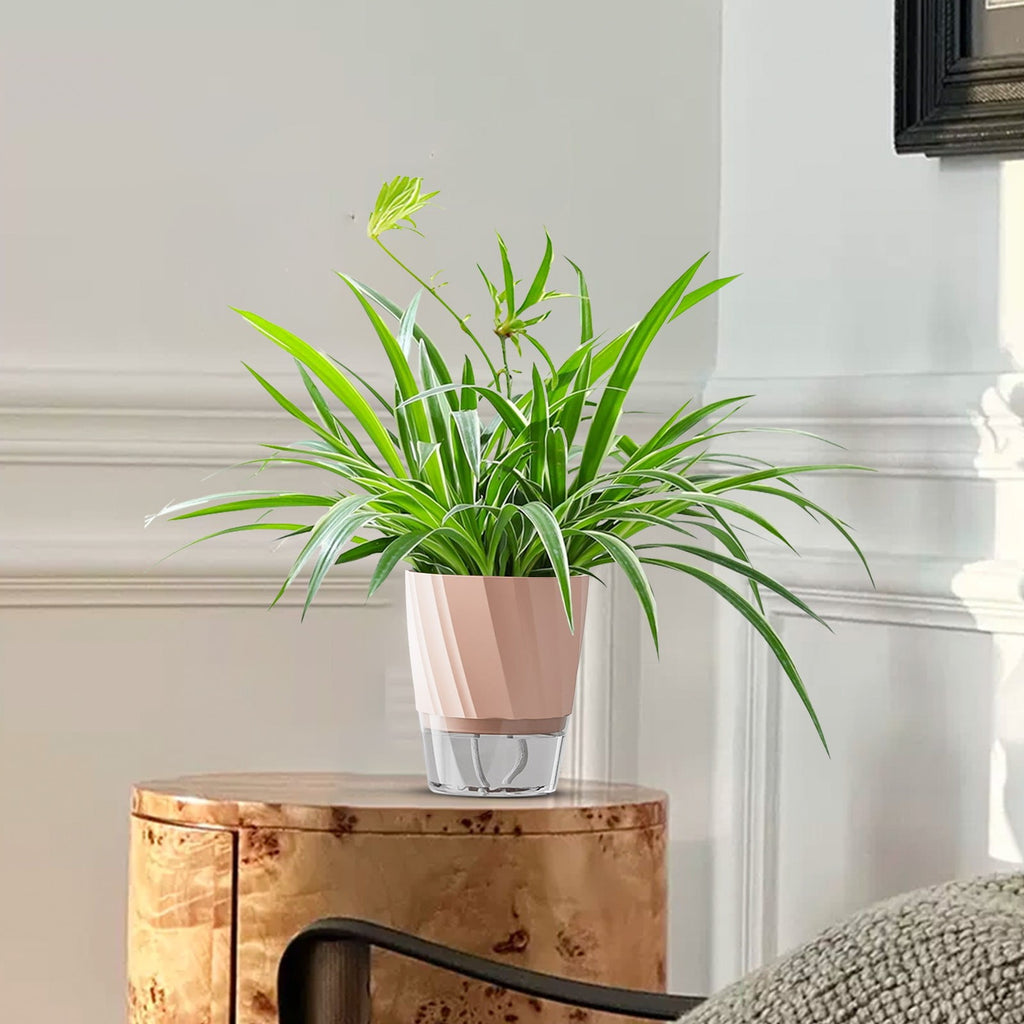 TZYUDK Self Watering Planter for Pothos Water Culture Stackable Flower Pot Blue