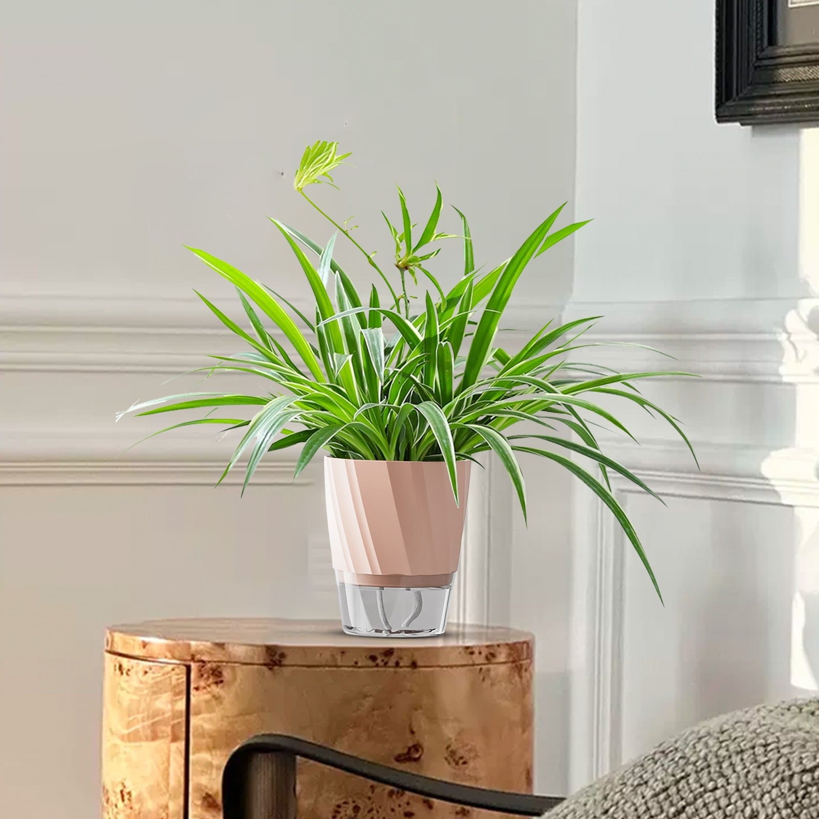 Qholemyo Stackable Self Watering Planter Water Culture Pot for Pothos Indoor Plants Home Decor