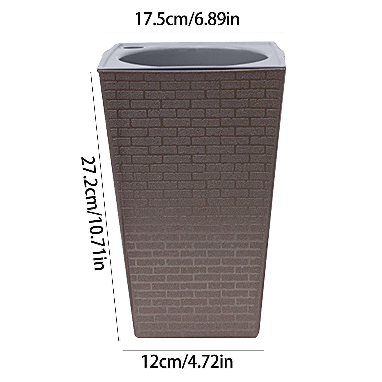 Yulucky Plant Pots & Planters Modern Self Watering Planter Large Tall Design Drainage Holes Lightweight Construction Indoor Outdoor Use Home Office