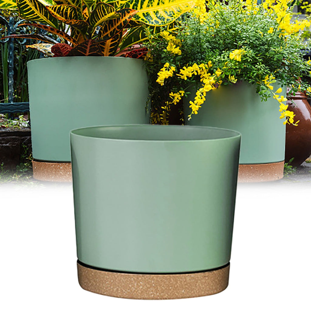 Xwjun African Violet Pots Planting Pots House Plant Pots Self Watering Plastic Planter With Drainage Hole And Saucer Decorative Flower Pot Flower Pots For Indoor Plants Indoor Plant Pots A