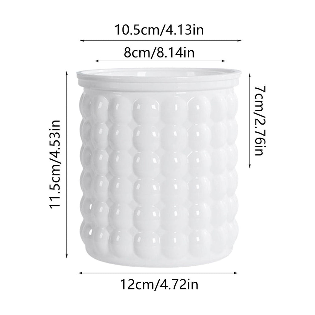 syligr Self Watering Transparent Flower Pot Plastic Planter 5x4 Inch Beige White Gray Green for Small Plants Succulents Herbs Hydroponics Indoor Home Decor Automatic Watering System