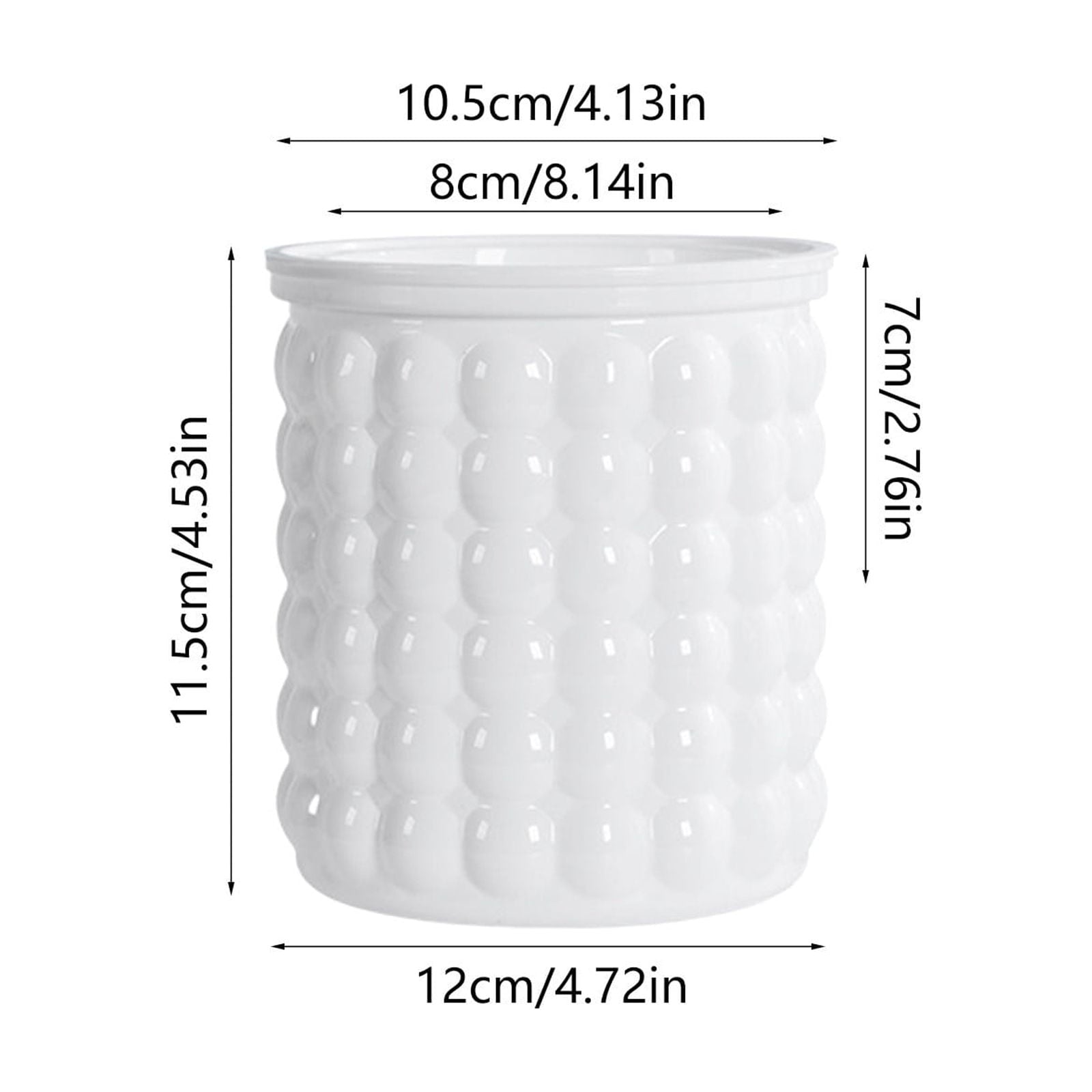 Self Watering Planter with Wick SyTransparent Greenery Pot for Indoor Garden 1-Pack