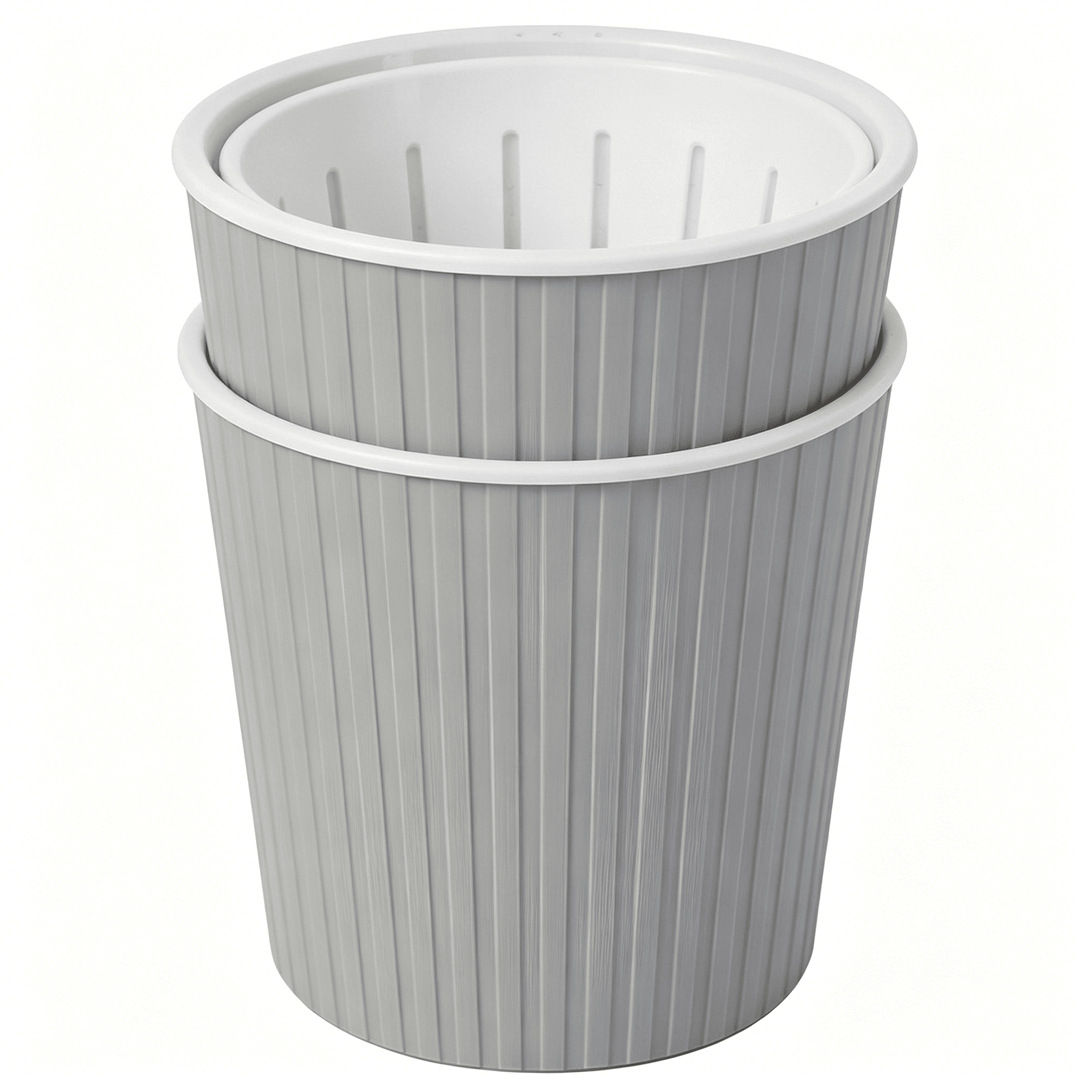 ACDANC 2026 New Self-Watering Planter Pot with 2-Week Water Reservoir – Automatic Plant Watering System for Indoor & Outdoor Use (7-Inch,White/Gray/Blue) – Ideal for Herbs,Succulents & Flowers
