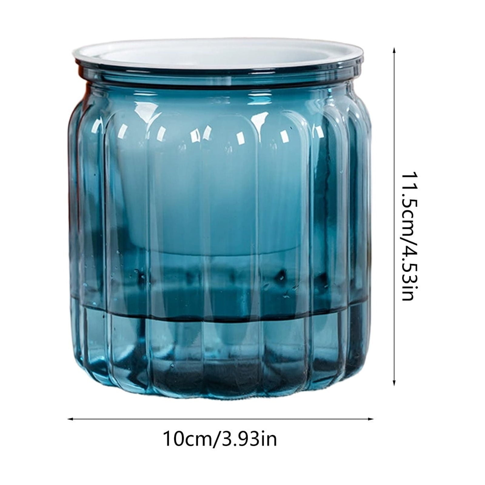 Transparent Self Watering Planter for Indoor Plants, Plastic Lazy Gardener Pot with Large Reservoir for Desktop or Home Decor