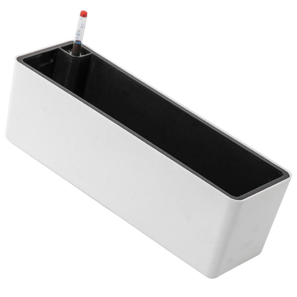 oshhni Rectangle Self Watering Planter Window Box for Indoor Plants Windowsill Home White