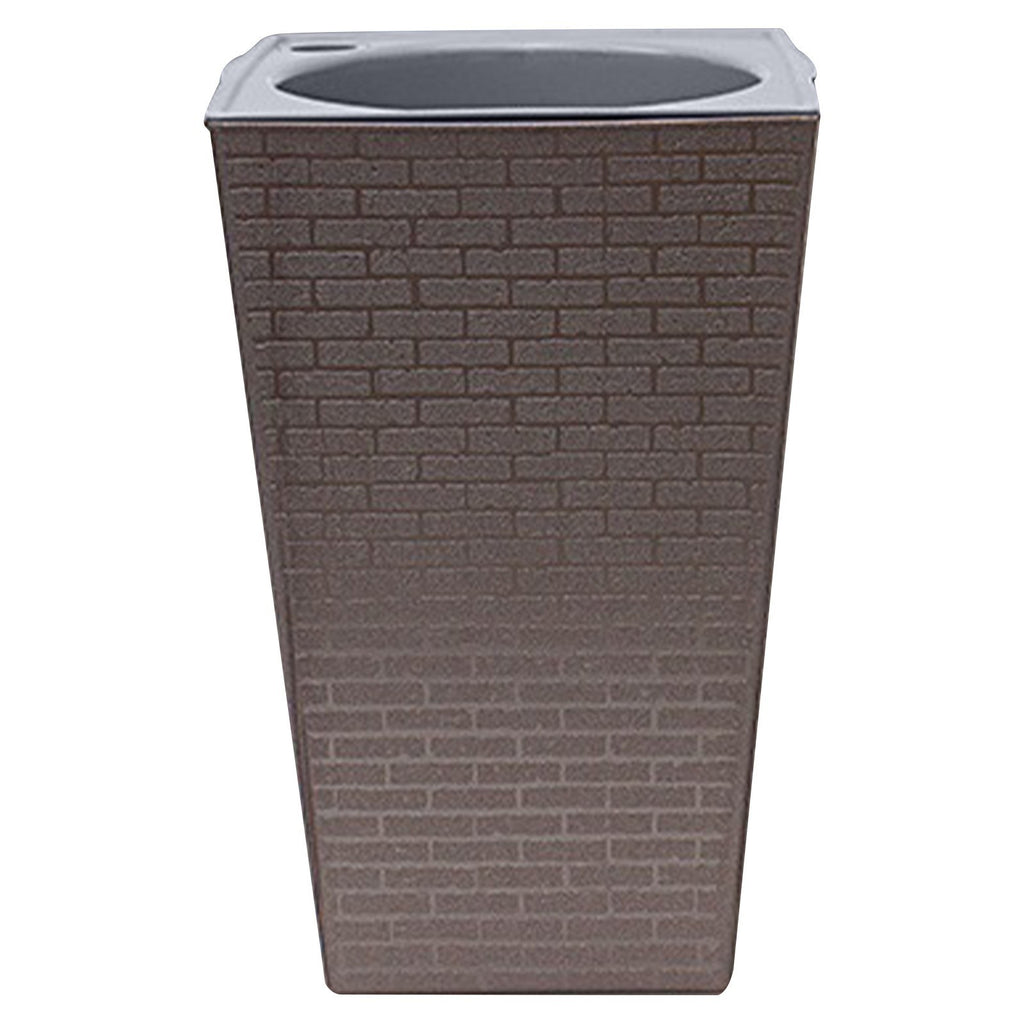 Yulucky Plant Pots & Planters Modern Self Watering Planter Large Tall Design Drainage Holes Lightweight Construction Indoor Outdoor Use Home Office