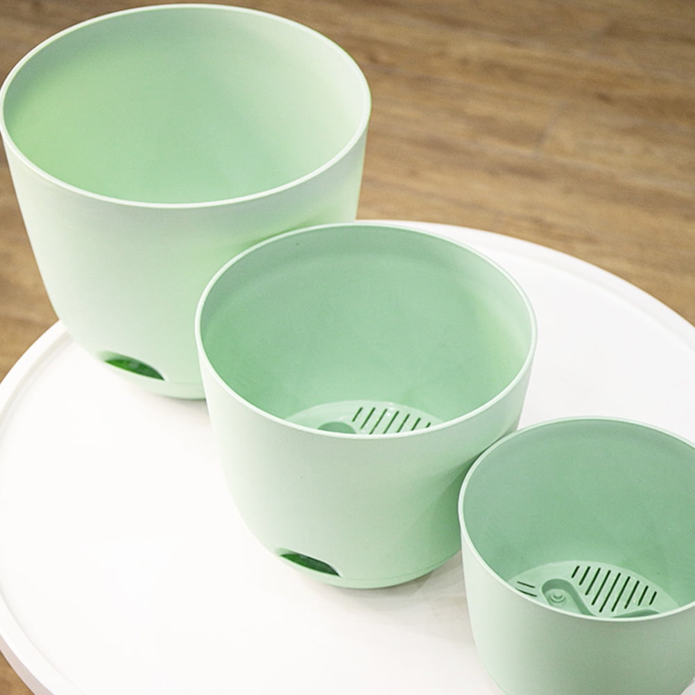 Arborister 2 Self Watering Flower Pot Planter Plastic Pots for Indoor/Outdoor Plants