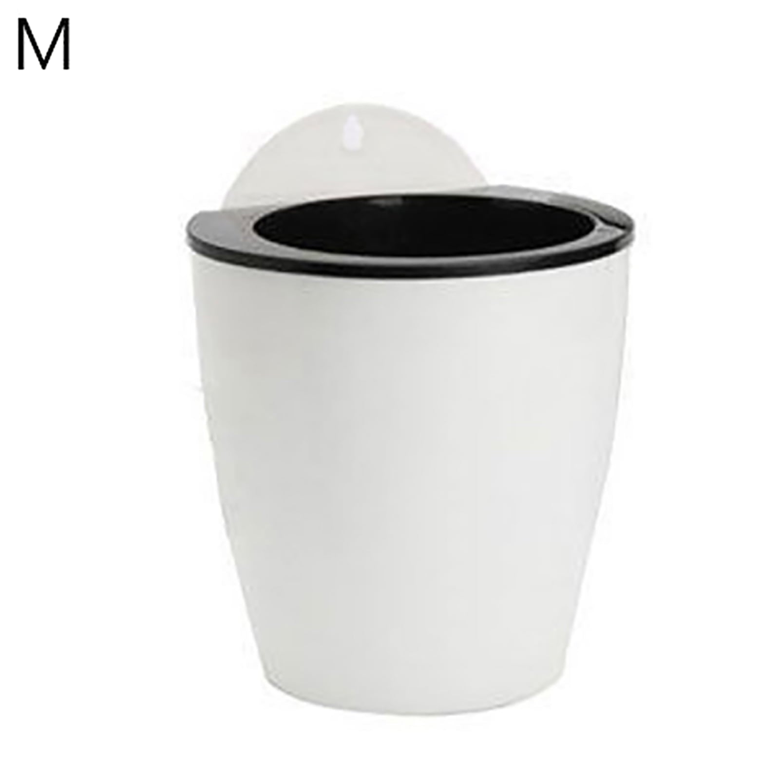 Travelwant Modern Wall Mountable Self Watering White Planter Pots