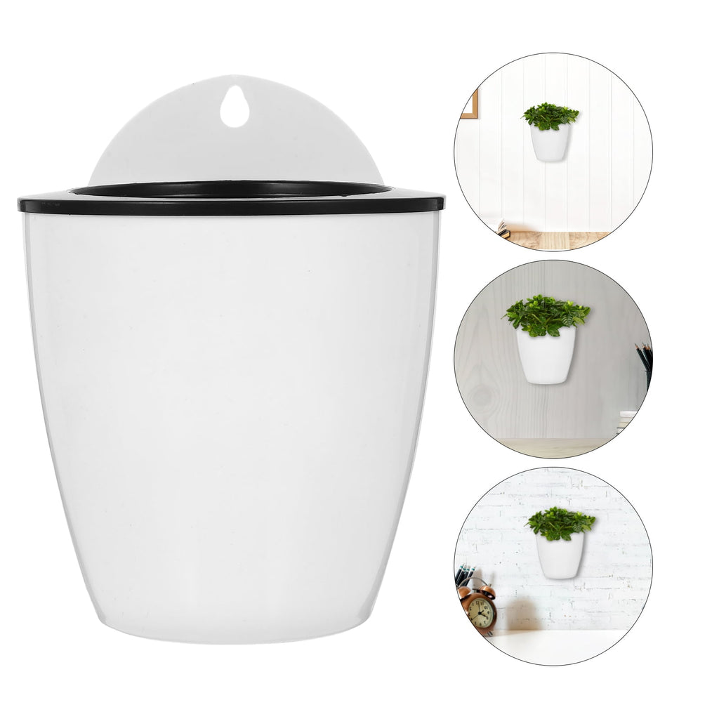 7pcs Round Self Watering Planter Plant Pot Hanging Plant Container
