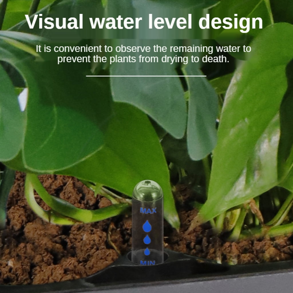 Automatic Self-Watering Planter with Water Level Indicator Flower Pot Bracket