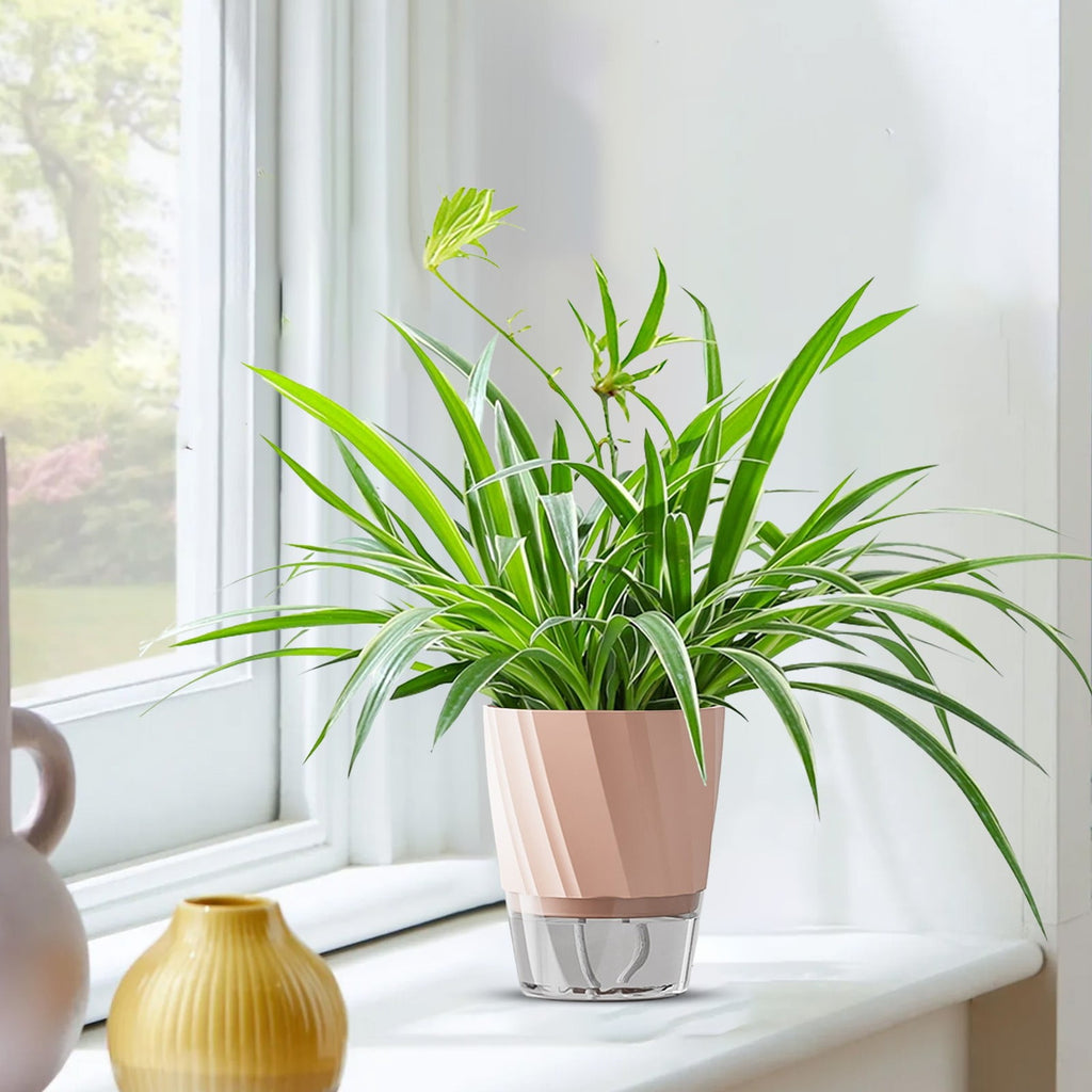 TZYUDK Self Watering Planter for Pothos Water Culture Stackable Flower Pot Blue