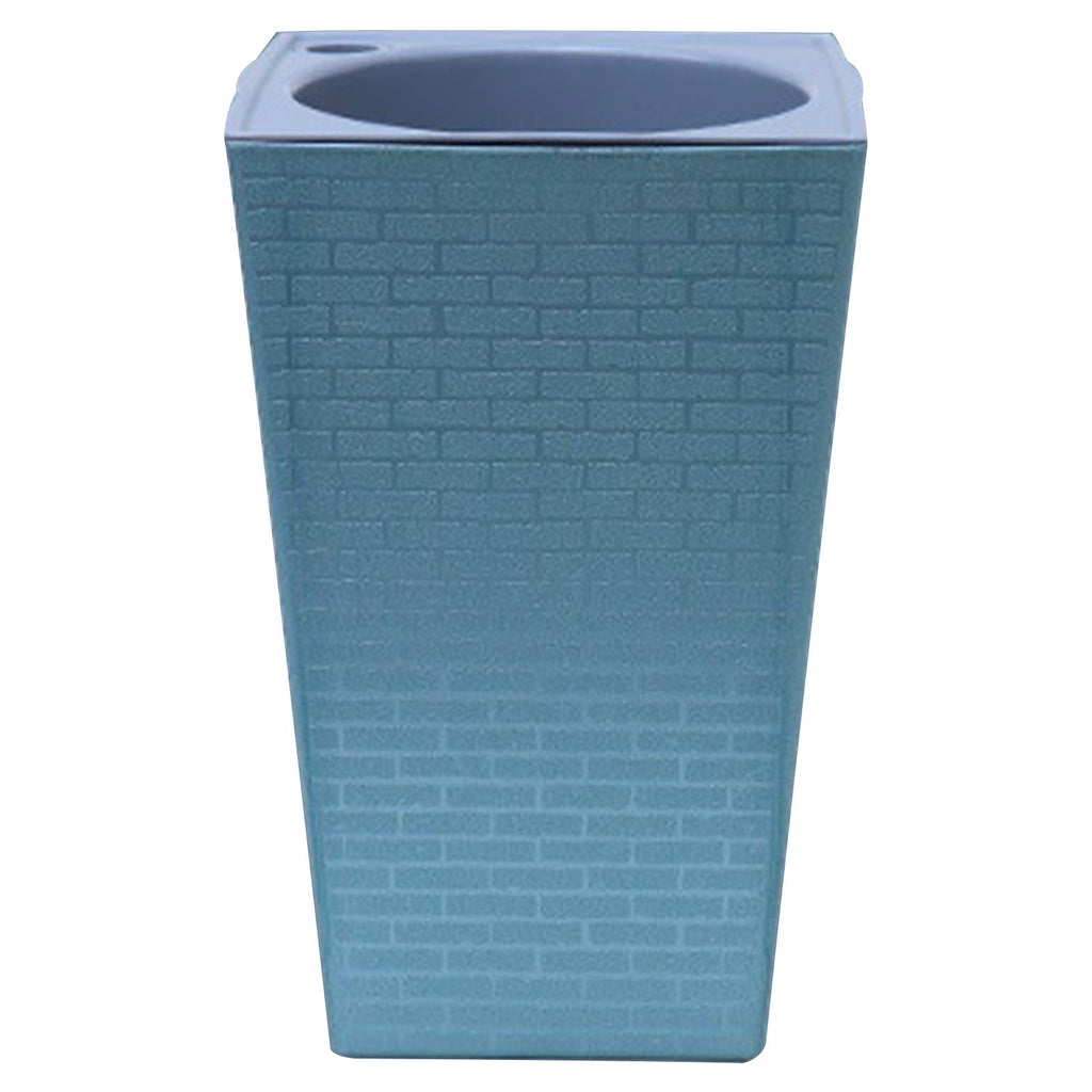 Yulucky Plant Pots & Planters Modern Self Watering Planter Large Tall Design Drainage Holes Lightweight Construction Indoor Outdoor Use Home Office