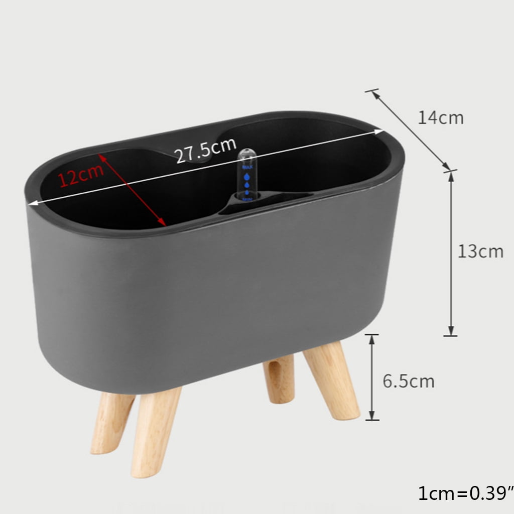 Automatic Self-Watering Planter with Water Level Indicator Flower Pot Bracket