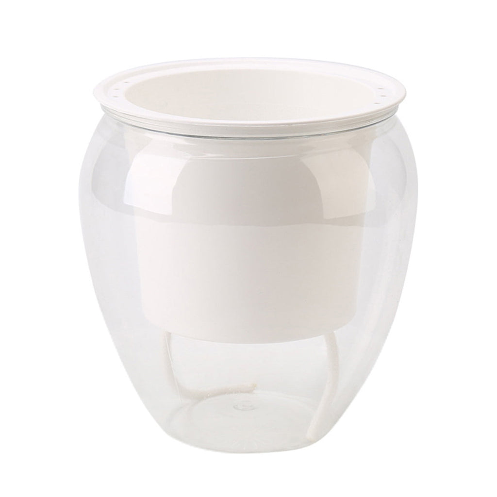 SPRING PARK Self Watering Planter, Violet Pots, Clear Plastic Automatic-Watering Planter Flower Pot Plant Pot for All House Plants, Succulents, Herb, African Violets
